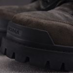 Balenciaga Combat Strike Boot Suede 'Brown Black'