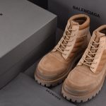 Balenciaga Combat Strike Boot Suede 'Sand'