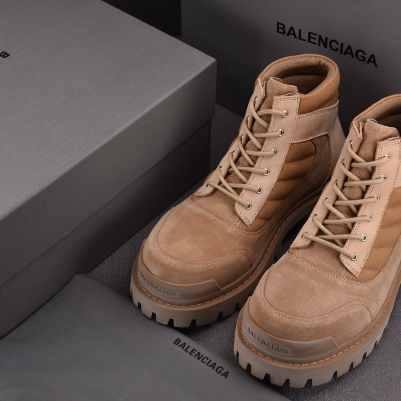 Balenciaga Combat Strike Boot Suede 'Sand'
