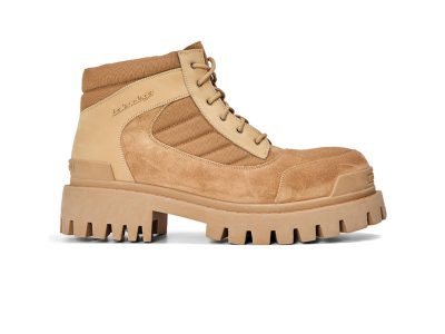 Balenciaga Combat Strike Boot Suede 'Sand'