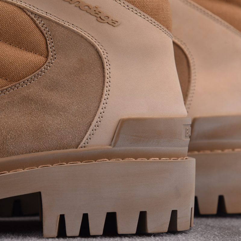 Balenciaga Combat Strike Boot Suede 'Sand'
