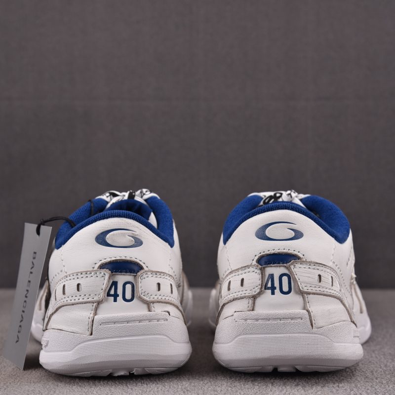 Balenciaga Hamptons Worn-Out Sneaker 'White Dark Blue'