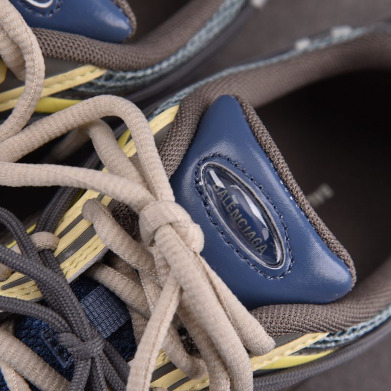 Balenciaga Radar Gradient Lines 'Brown Blue Yellow' Sneaker