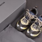 Balenciaga Radar Gradient Lines 'Brown Blue Yellow' Sneaker