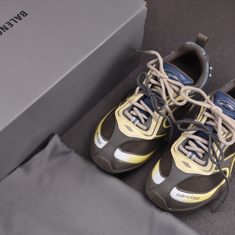 Balenciaga Radar Gradient Lines 'Brown Blue Yellow' Sneaker