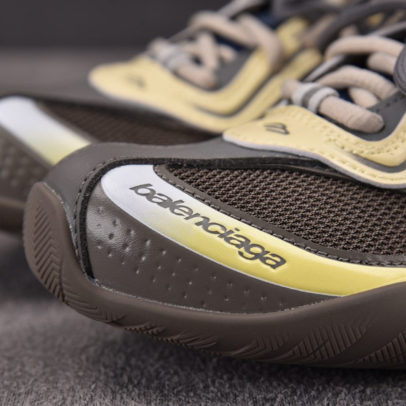 Balenciaga Radar Gradient Lines 'Brown Blue Yellow' Sneaker