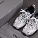 Balenciaga Radar Gradient Lines 'White Grey Silver' Sneaker
