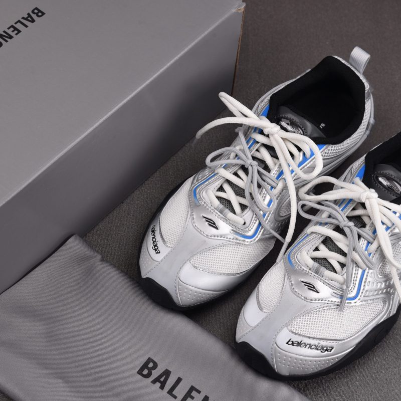 Balenciaga Radar Gradient Lines 'White Grey Silver' Sneaker
