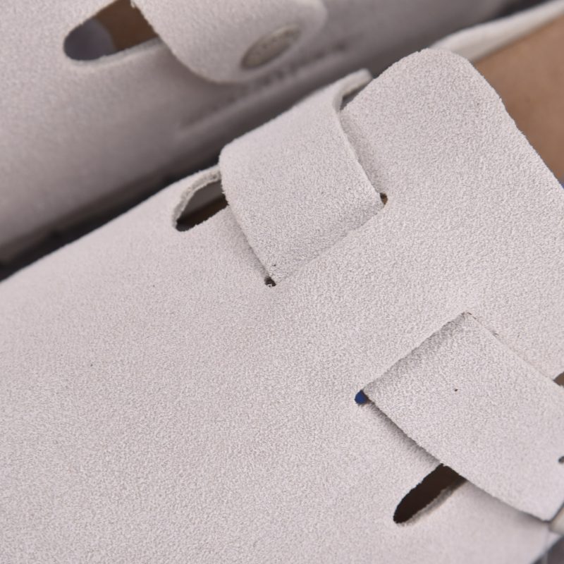 Birkenstock Boston Soft Footbed 'Antique White'