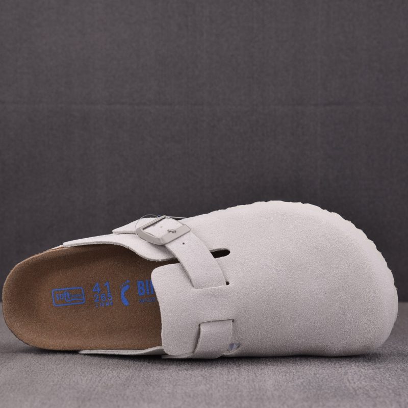 Birkenstock Boston Soft Footbed 'Antique White'