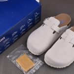 Birkenstock Boston Soft Footbed 'Antique White'