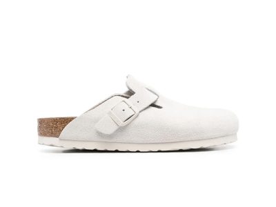 Birkenstock Boston Soft Footbed 'Antique White'