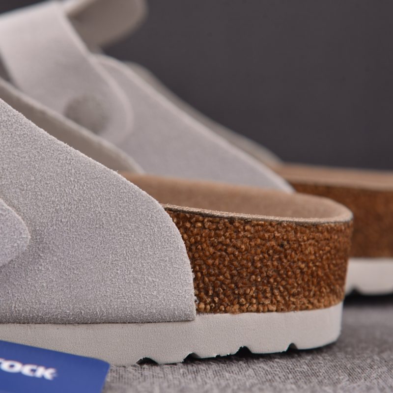 Birkenstock Boston Soft Footbed 'Antique White'