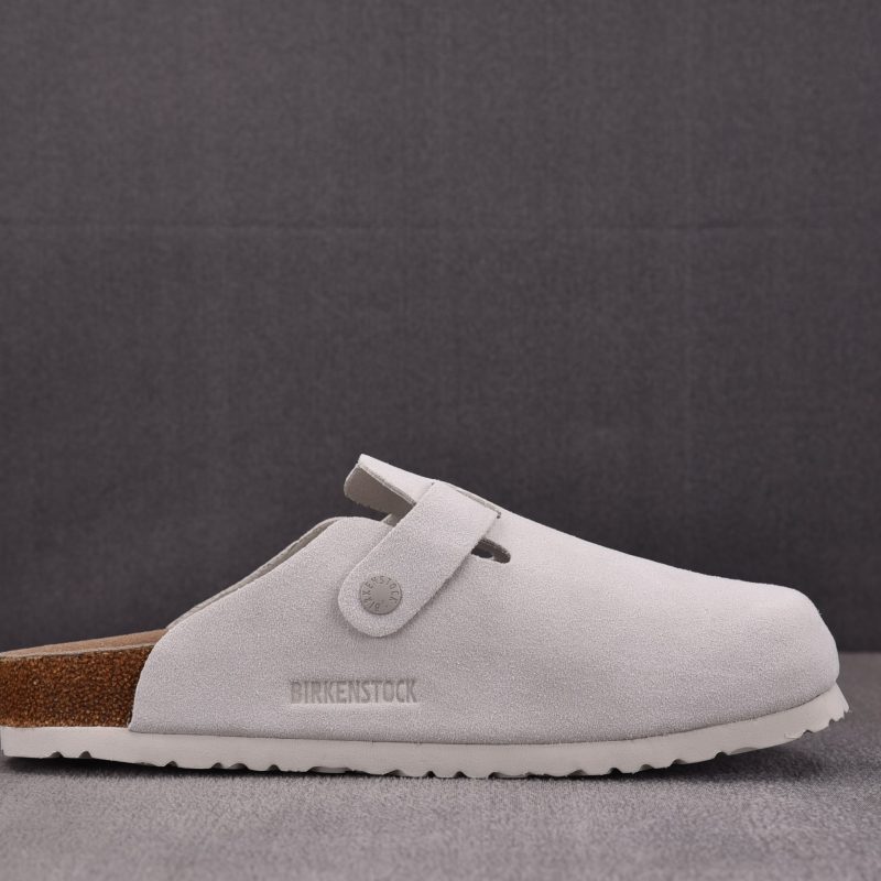 Birkenstock Boston Soft Footbed 'Antique White'