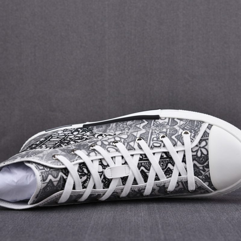 DIOR And Shawn B23 High-Top Sneaker 'Black White Embroidery'