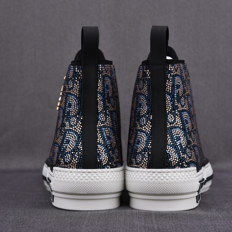 DIOR B23 High-Top Sneaker 'Oblique Strass'