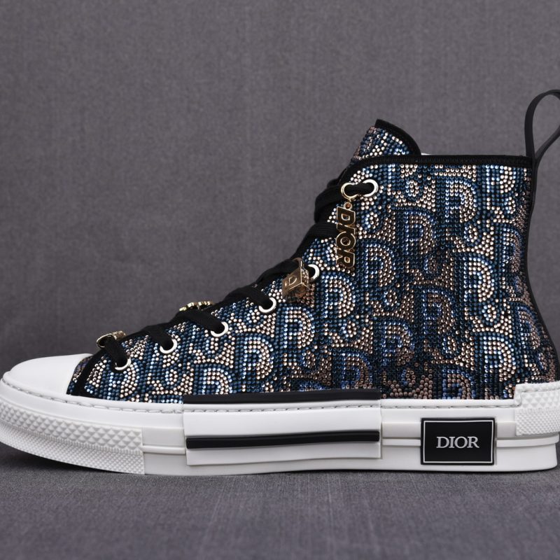DIOR B23 High-Top Sneaker 'Oblique Strass'