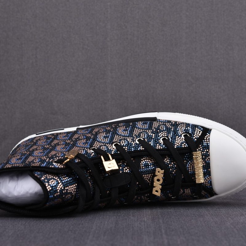 DIOR B23 High-Top Sneaker 'Oblique Strass'