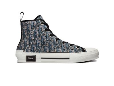 DIOR B23 High-Top Sneaker 'Oblique Strass'