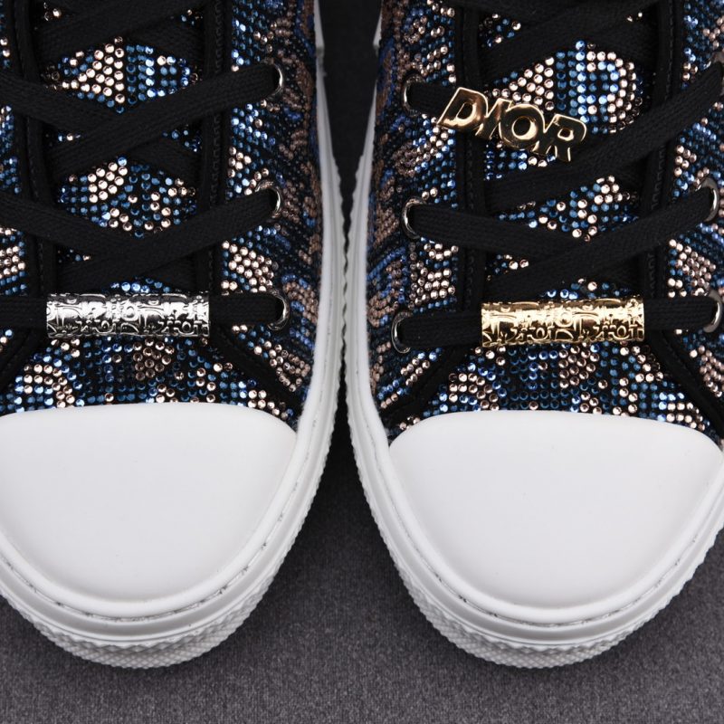 DIOR B23 High-Top Sneaker 'Oblique Strass'