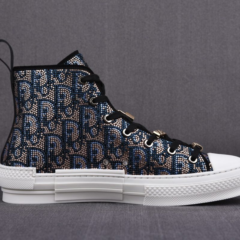 DIOR B23 High-Top Sneaker 'Oblique Strass'
