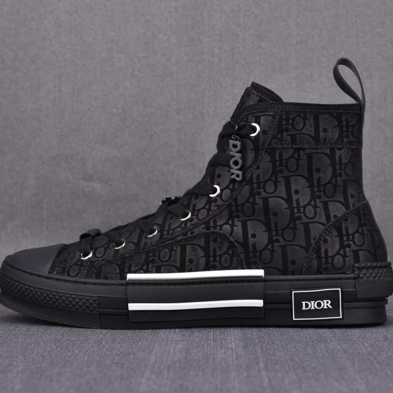 DIOR B23 League High-Top Sneaker 'Black Dior Oblique Jacquard'