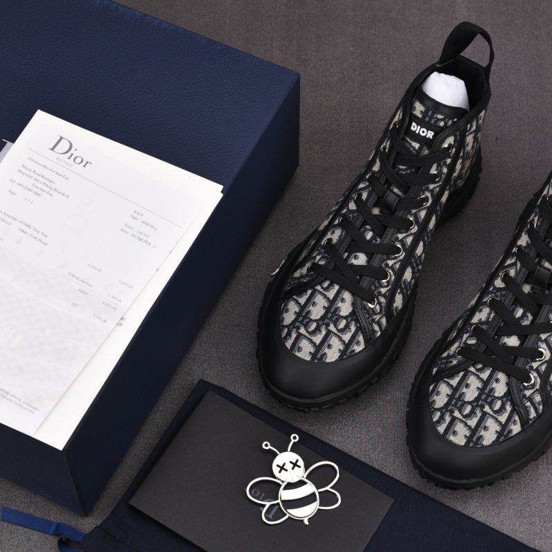DIOR B28 High-Top Sneaker 'Beige Black'