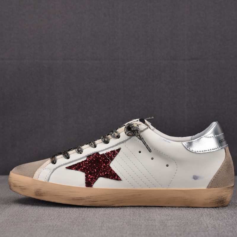 Golden Goose Ball Star 'Burgundy Glitter' Sneaker