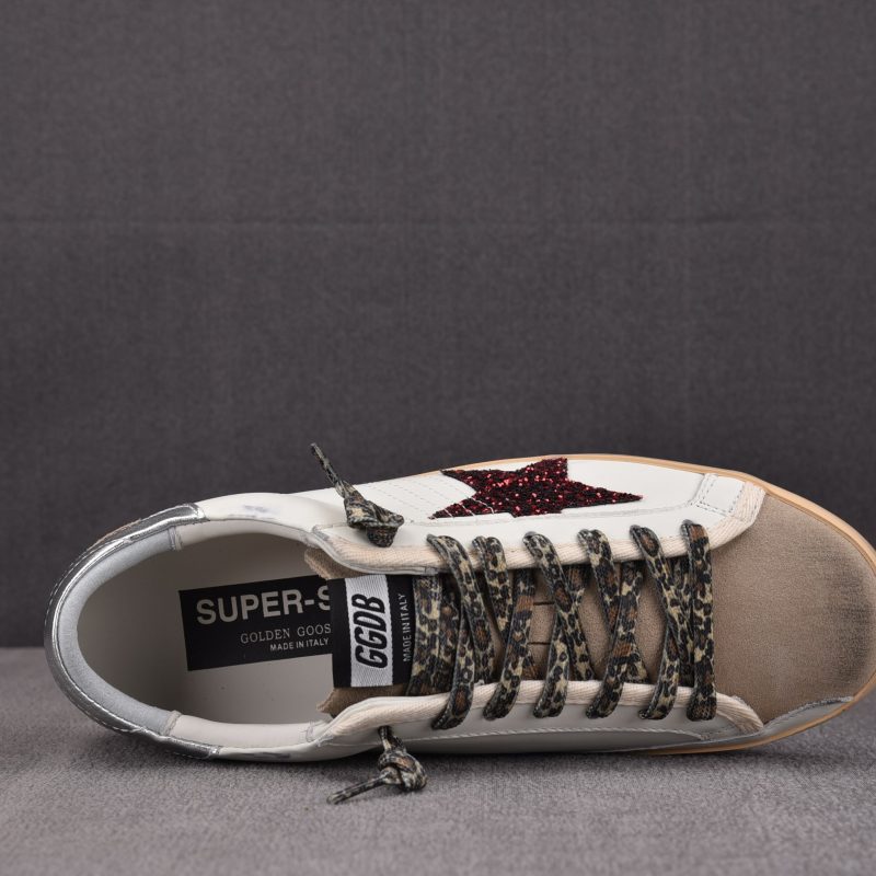 Golden Goose Ball Star 'Burgundy Glitter' Sneaker