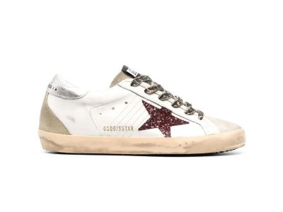 Golden Goose Ball Star 'Burgundy Glitter' Sneaker