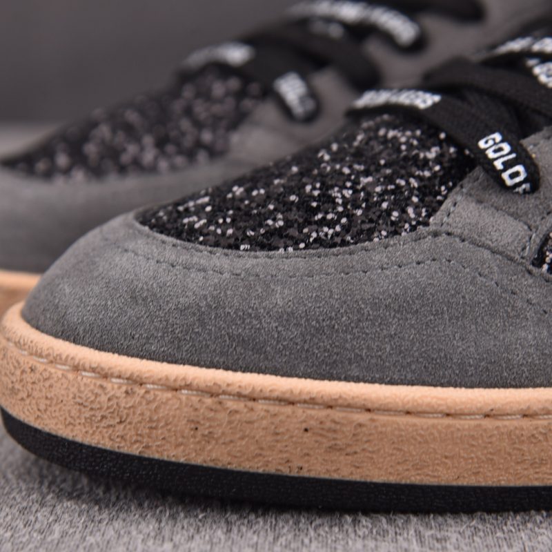 Golden Goose Ball Star Sude ' Black Glitter' Sneaker