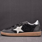 Golden Goose Ball Star Sude ' Black Glitter' Sneaker
