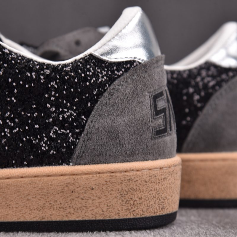 Golden Goose Ball Star Sude ' Black Glitter' Sneaker