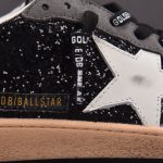 Golden Goose Ball Star Sude ' Black Glitter' Sneaker
