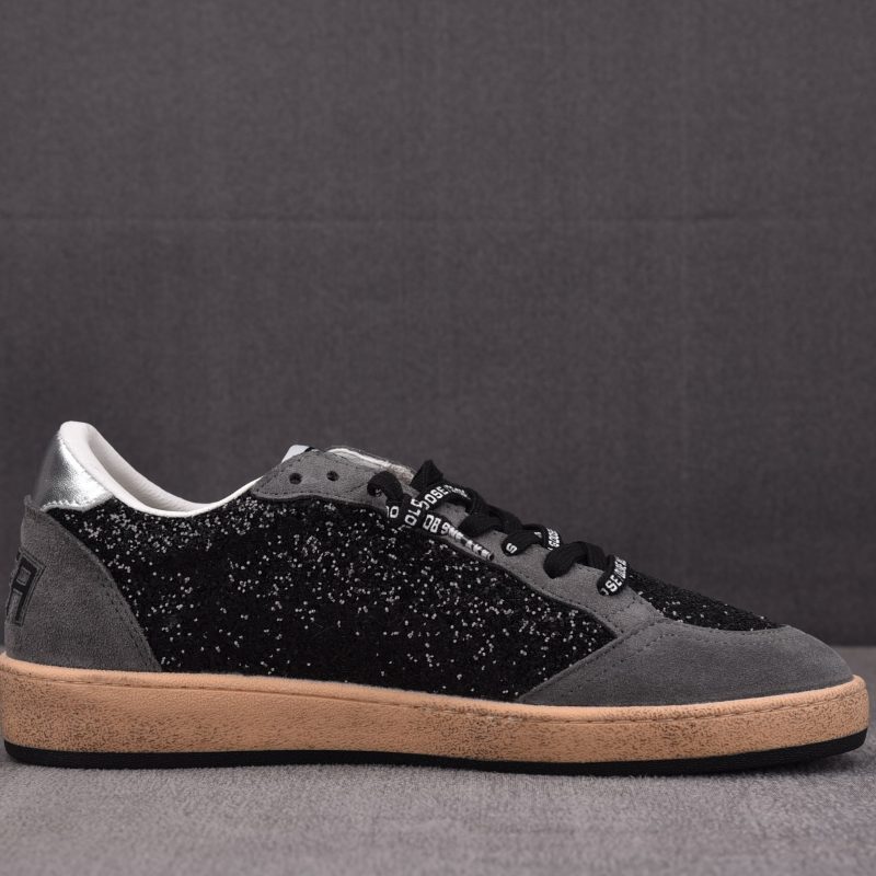 Golden Goose Ball Star Sude ' Black Glitter' Sneaker