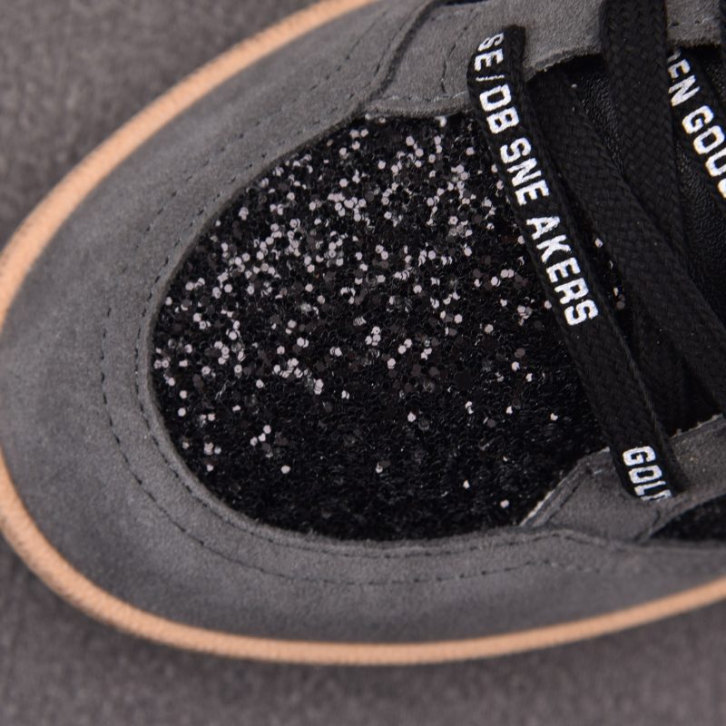 Golden Goose Ball Star Sude ' Black Glitter' Sneaker