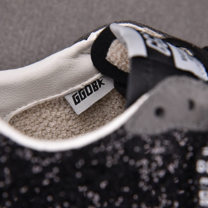 Golden Goose Ball Star Sude ' Black Glitter' Sneaker