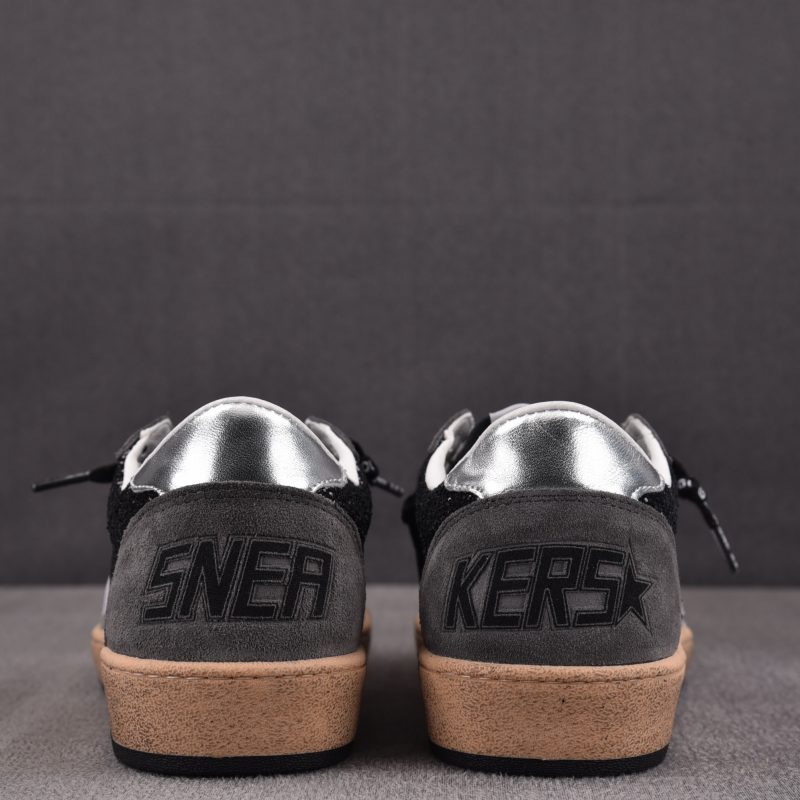 Golden Goose Ball Star Sude ' Black Glitter' Sneaker