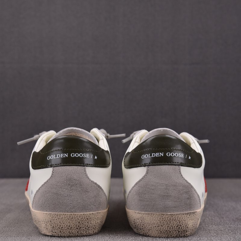 Golden Goose Super-Star 'White Red Olive' Sneaker