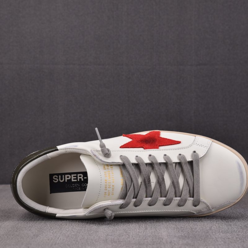 Golden Goose Super-Star 'White Red Olive' Sneaker