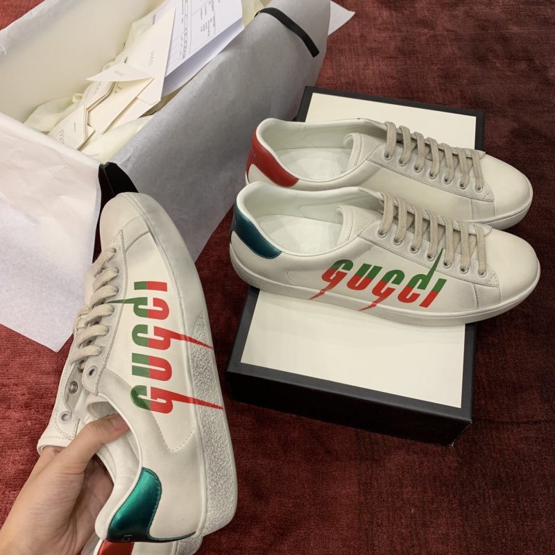 Gucci Ace Sneaker 'Blade Distressed White'