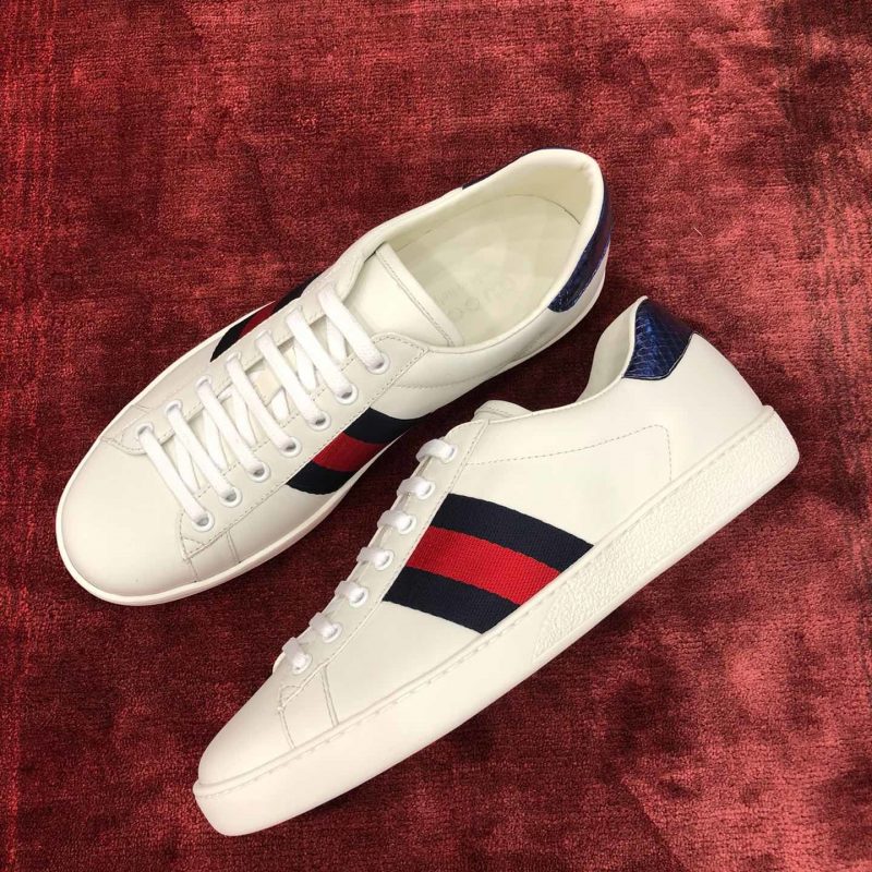 Gucci Ace Sneaker Leather 'Classic Blue'