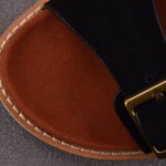 Loro Piana Men's Buckle Slide Sandal Suede 'Black'