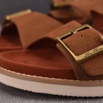Loro Piana Men's Buckle Slide Sandal Suede 'Brown'