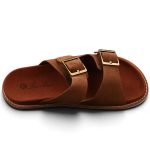 Loro Piana Men's Buckle Slide Sandal Suede 'Brown'