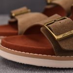 Loro Piana Men's Buckle Slide Sandal Suede 'Mocha'