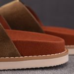 Loro Piana Men's Buckle Slide Sandal Suede 'Mocha'