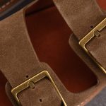 Loro Piana Men's Buckle Slide Sandal Suede 'Mocha'