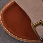 Loro Piana Men's Buckle Slide Sandal Suede 'Pearl'