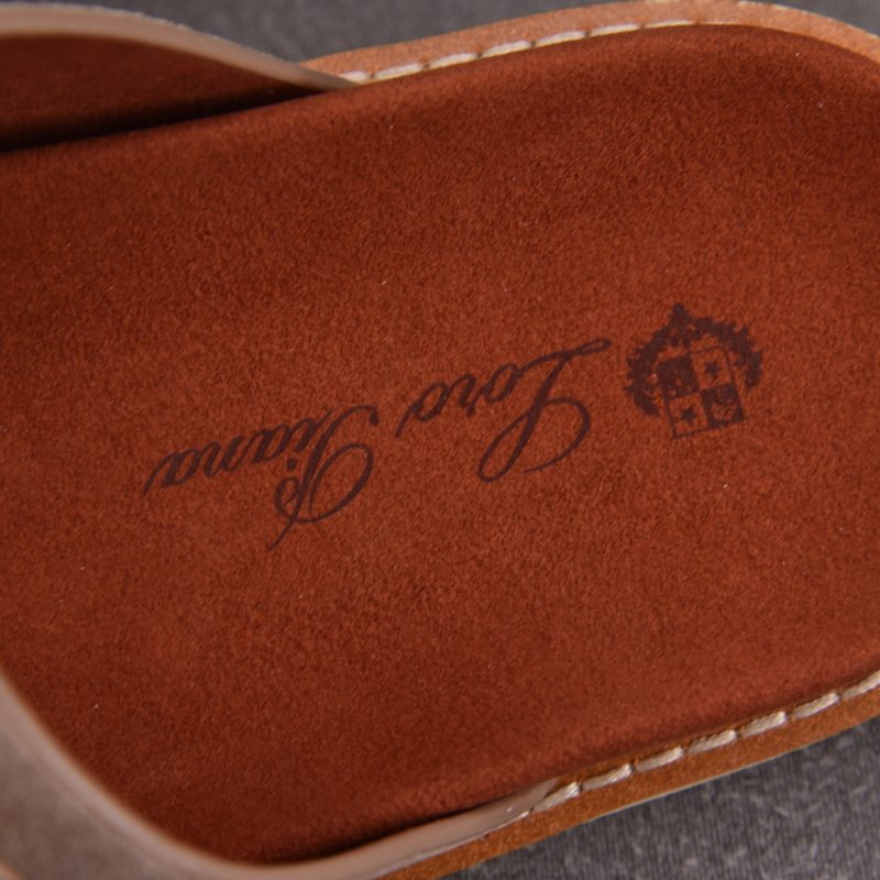 Loro Piana Men's Buckle Slide Sandal Suede 'Pearl'